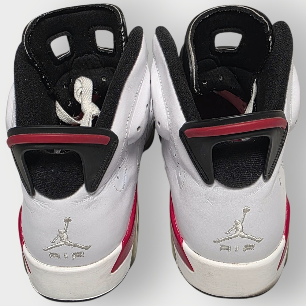 2010 NIKE AIR JORDAN VI 6 RETRO CHICAGO WHITE RED INFRARED BLACK 384664-102 10.5 - Picture 3 of 9